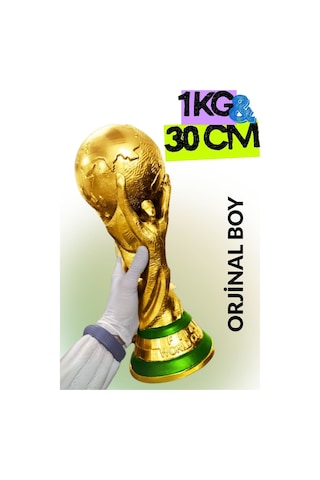30 Cm World Cup Dünya Kupası 1 Kg Açık Altın