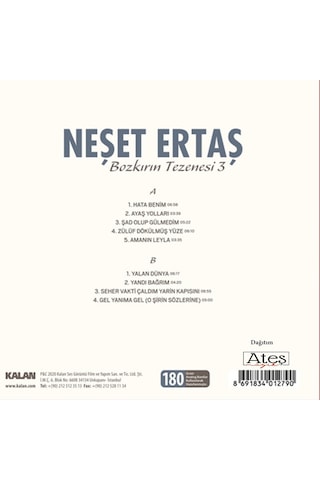 Neşet Ertaş Bozkırın Tezenesi 3 - Plak