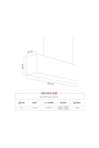 Nevo 150 Cm Linear Sarkıt Ns110-2-S,02