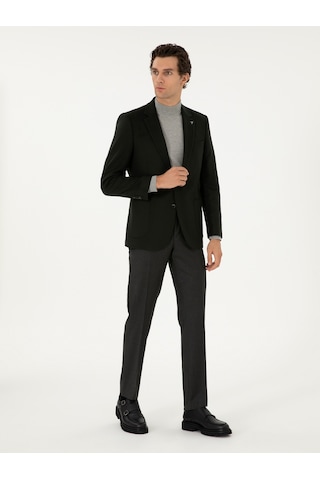 Cacharel Yeşil Slim Fit Kumaş Pantolon Yesıl