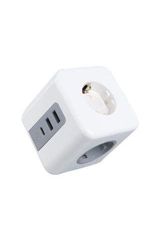 Vea Ve-23089 2x Usb 1x Type-c 3'lü Çocuk Ve Termal Korumalı Grup Priz 1