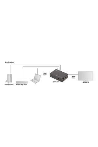 Digitus Ds 45312 4K 3*1 Hdmi 2.0 Switch