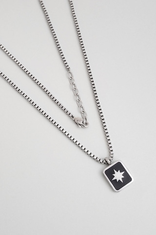 So Chic Yol Gösterici Çelik Erkek Kolye