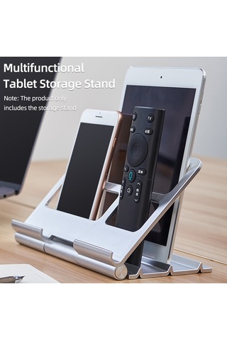 Samdoo Güçlü Abs Masaüstü Telefon Ve Tablet Desteği - Katlanabilir, Dikey Saklanabilir, Çok Kullanımlı Gümüş Renk