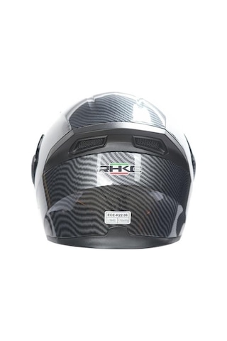 Rhkc 902 Çene Açılır Vizörlü Kask Karbon Gri