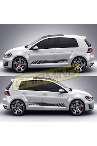 Volkswagen Golf 7 Yan Şerit Sticker 2013-2017