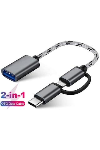 Lunatic 0149 Usb 3.0 Otg To Type C Micro Usb Data Şarj Hızlı