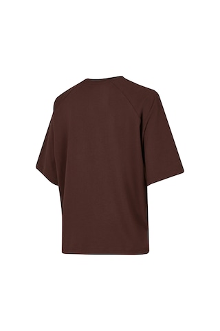 New Balance Nb Lifestyle Kadın T-shirt Wnt3625-eas Kahverengi