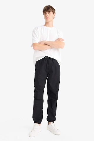 Defacto %100 Pamuk Wide Leg Paraşüt Pantolon E8729ax25aubk81 Siyah