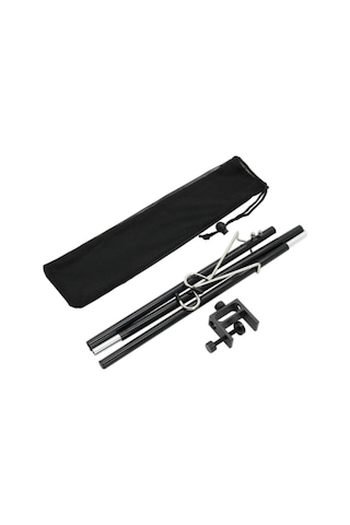 Homyl Kamp Feneri Standı 2 Adet Kancalı Asılı Işık Siyah Siyah