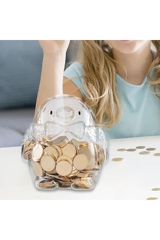 Dolıty Para Tasarrufu Pot Kavanoz Masa Üstü Dekorasyon Heykel 12cmx11,5cm