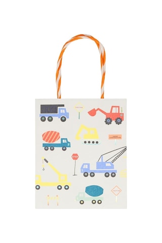 Meri Meri - Construction Party Bag - İnşaat Parti Çantaları - 8'li Tüm Yaşlar