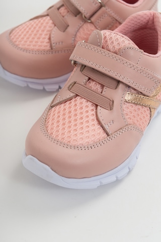 Mnpc Unisex Pudra Deri Ortopedik Destekli Spor Ayakkabı Pudra (531051586) Pudra