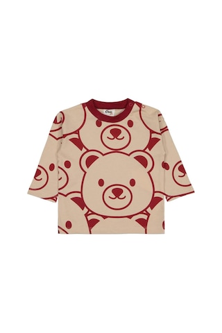 Civil Baby Ayıcıklar Baskılı 6-18 Ay Sweatshirt Bordo