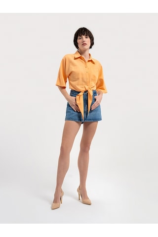 Regular Fit Kadın Gömlek K.kol Mango