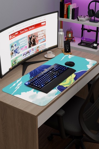 Noragami Kaymaz Dikişli Kauçuk Oyuncu Mousepad V4 - 90x40 Xxl Gaming Mouse Pad Fare Altlığı