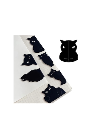 Manyetik Ayraç, Meraklı Kedi Renk Siyah, Orijinal Ayraç, Sp