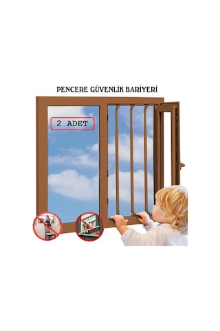 Portatif Korkuluk - Uzayıp Kısalan Korkuluk - Pencere Güvenliği