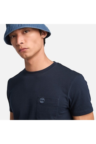 Timberland Dunstan River Chest Pocket Erkek T-shirt-32656 Koyu Mavi