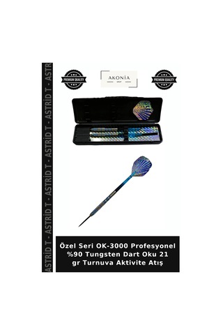 Özel Seri Ok-3000 Profesyonel %90 Tungsten Dart Oku 21 Gr Turnuva Aktivite Atış