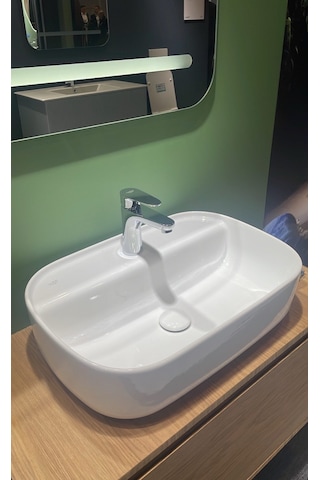 Turkuaz Seramik Cerastyle (Aqua) Tezgah Üstü Çanak Lavabo 60 x 40