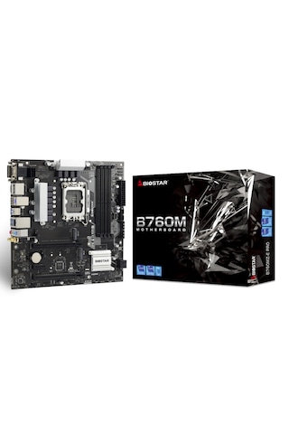 Biostar B760MZ-E Pro Intel B760 6000 MHz (OC) DDR5 Soket 1700 mATX Anakart