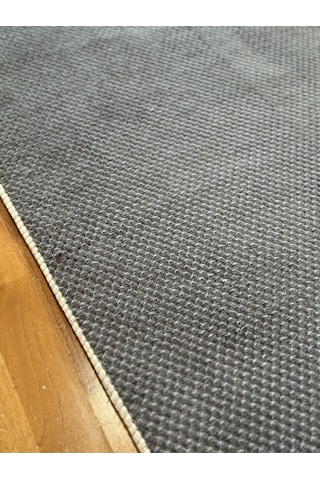 Elvey Home Antrasit Kaymaz Jel Taban Soft Yıkanabilir Özel Ölçü Tozsuz Antialerjik Antre Koridor Halı Yolluk Antrasit