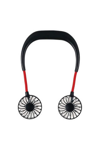 Çok Fonksiyonlu Taşınabilir Ayarlanabilir Giyilebilir Spor Fan Siyah 0248 Siyah