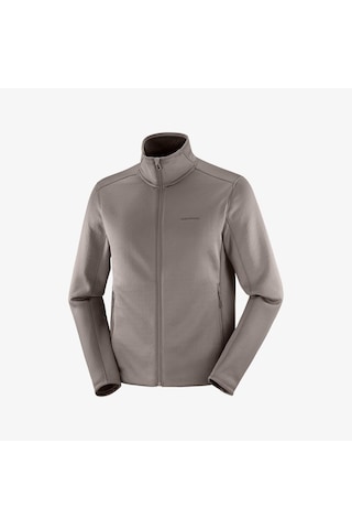 Salomon Outlıne Warm Erkek Tam Fermuar Polar Iron Lc2608700 Kahverengi
