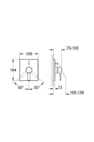 Grohe Grohe Allure Ankastre Banyo Duş Bataryası - 19315000