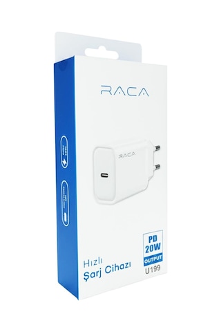 Raca U199 Pd 20 Watt Type-c Hızlı Şarj Adaptörü Cihazı Type-c Pd 3.0