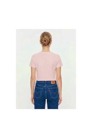 Levi's Favorıte Tonal Rhınestone Club Kadın Pembe Taş Detaylı Bisiklet Yaka T-shirt 008bx-0009-24649