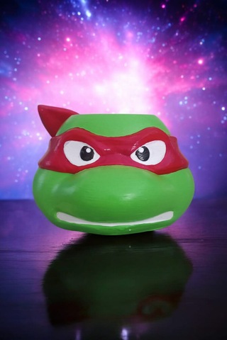 Ninja Kaplumbağa Şeklindeki Kalemlik Rafael 7x10 Cm Kırmızı