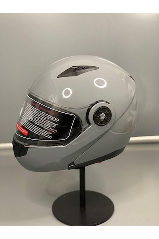 JK Çene Açılır Vizörlü Ece Belgeli Nargo Gri Kask Jiekai Jk-902 Gri