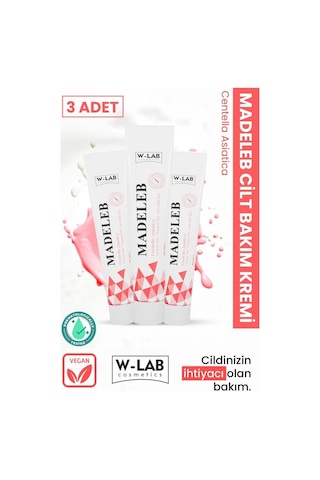W-Lab Cosmetics Madeleb Cilt Bakım Kremi 3 x 40 ML