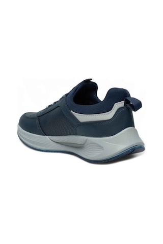 Acropol 137-26 Deri Anatomik Erkek Sneaker Lacivert Gümüş Lacivert
