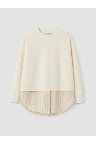LC Waikiki Lc Waıkıkı Bej Soft Touch Kadın Sweatshirt Tunik Diğer