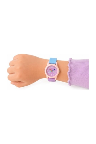 Şeker Desenli Açık Pembe Kız Çocuk Kol Saati Analog Saat St-304417