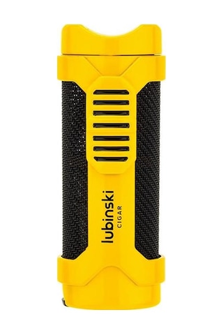 Lubinski Cigar Sehpa Kapaklı Delicili Tek Torch Puro Çakmağı Sarı Lb-152