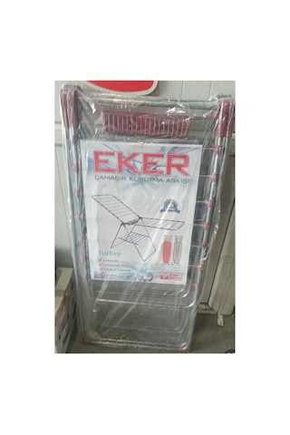 Alife Eker Kalın Borulu Çamaşır Kurutma Askısı Pratik Çamaşırlık Gri