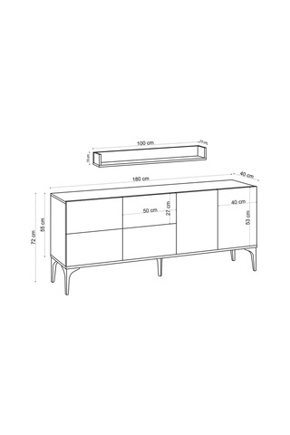 Decormet Stella Konsol Safir Meşe- Dec-20058 Diğer