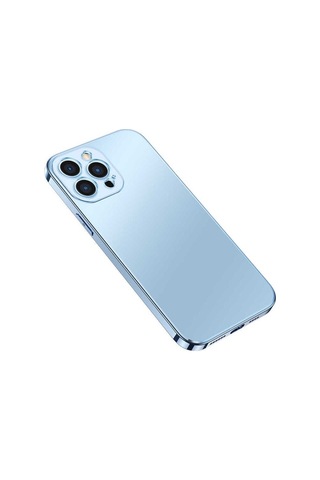 Apple Uyumlu iPhone 13 Pro Max Kılıf Zore Bobo Kapak Mavi