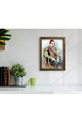 Bk Home Sultan Iı Abdülhamid Han Tasarımlı Doğal Masif Ahşap Çerç (491707293)