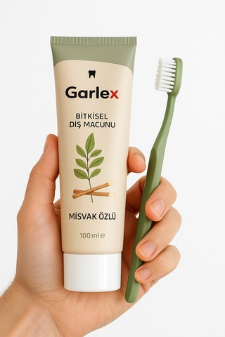 Garlex Bitkisel Diş Macunu, Organik Doğal,misvak Özlü Beyazlık