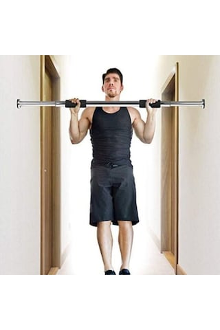 Kapı Veya Koridora Takılıp Ayarlanabilen Demiri Barfiks Aleti Kapı Barfiksi Beyaz