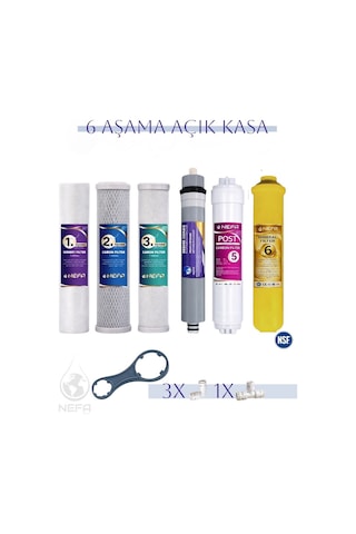 Açık Kasa Su Arıtma Ve İhlas -compact- Uyumlu 6'lı Filtre Seti