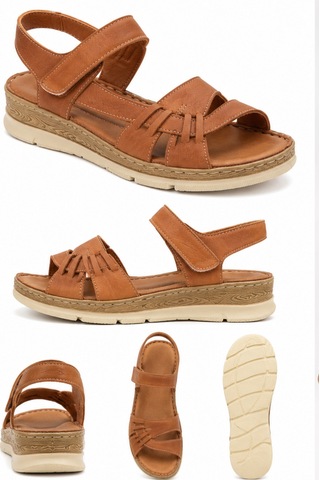 N Napa Shoe Np.2642.taba.deri Sandalet