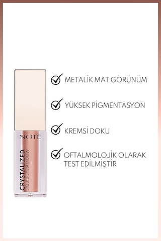 Crystalized Liquid Eyeshadow Likit Metalik Göz Farı - 01 Soft Elegance 0
