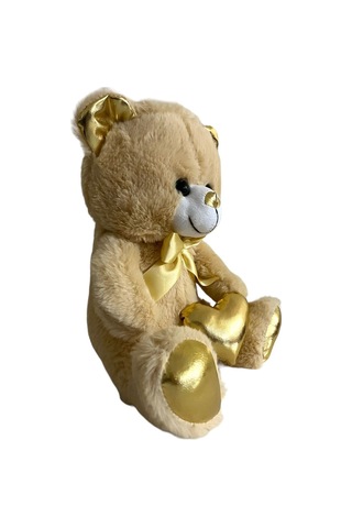 30 Cm Papyonlu Kalpli Ayıcık %100 Yerli Çok Renkli