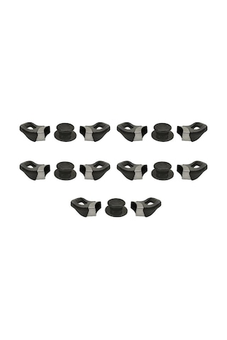 Siyah Lüks Tencere Yan Kulpları Ve Cam Kapak Kulp Seti - 5 Set